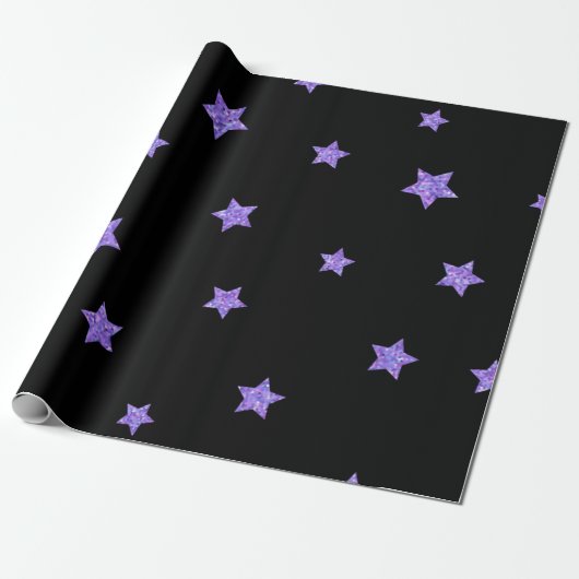 Papier Cadeau Motif d'étoiles (Déroulé)