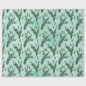 Papier Cadeau Motif d'eucalyptus (Plat)