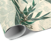 Papier Cadeau Motif d'eucalyptus (Coin rond)