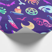 Papier Cadeau Motif D'Halloween Éffrayant Et Amusant (Coin)