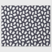 Papier Cadeau Motif d'Halloween Ghosts convivial (Plat)