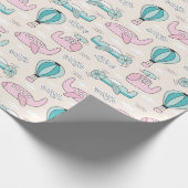 Papier Cadeau Motif d'hélicoptère mignon (Coin)