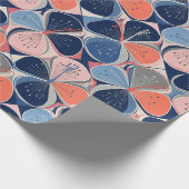 Papier Cadeau Motif d'Hibiscus Tropical Côtier (7) (Coin)