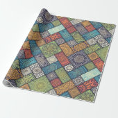 Papier Cadeau Motif diagonal coloré (Déroulé)