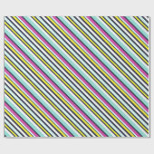 Papier Cadeau Motif Diagonale brillant moderne (Plat)
