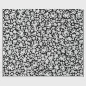 Papier Cadeau Motif diamant argenté (Plat)