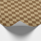 Papier Cadeau Motif diamant combiné Brown par STaylor (Coin)