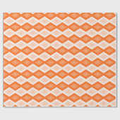 Papier Cadeau Motif diamant orange (Plat)