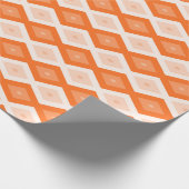 Papier Cadeau Motif diamant orange (Coin)