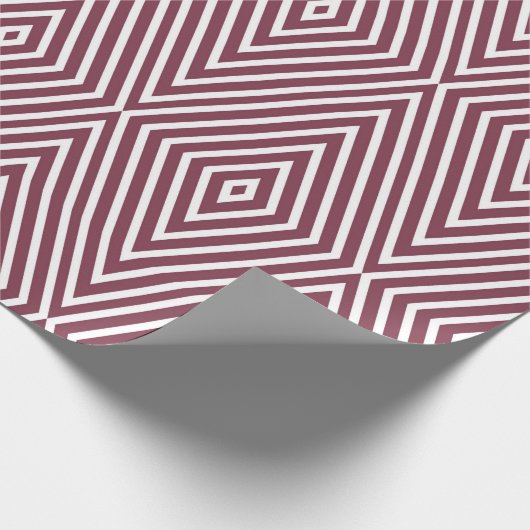 Papier Cadeau Motif diamant rose rétro (Coin)