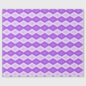Papier Cadeau Motif diamant violet clair (Plat)