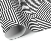 Papier Cadeau Motif d'illusion optique (Coin rond)