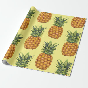 Papier Cadeau Motif d'illustration abstrait pour ananas mignon