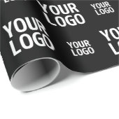 Papier Cadeau Motif d'image, de design ou de logo d'entreprise é (Coin rond)