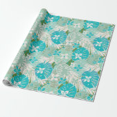 Papier Cadeau Motif d'impression Aloha Hawaiian (Déroulé)
