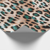 Papier Cadeau Motif d'impression animale Taches de léopard (Coin)
