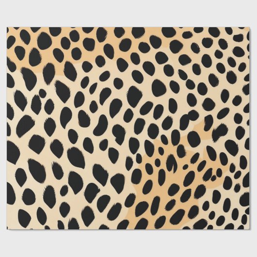 Papier Cadeau Motif d'impression Cheetah (Plat)