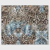Papier Cadeau Motif d'impression d'animaux Taches de léopard (Plat)