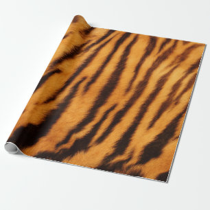 Papier Cadeau Motif d'impression de peau de fourrure de tigre