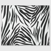 Papier Cadeau Motif d'impression en noir et blanc (Plat)