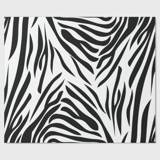 Papier Cadeau Motif d'impression en noir et blanc (Plat)