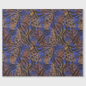 Papier Cadeau Motif d'impression Leopard et Zebra (Plat)