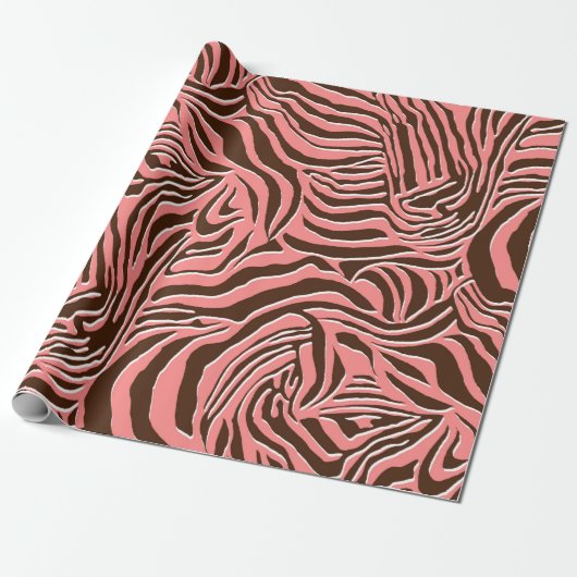 Papier Cadeau Motif d'impression zebra sans faille (Déroulé)