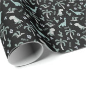 Papier Cadeau Motif dinosaure (Coin rond)