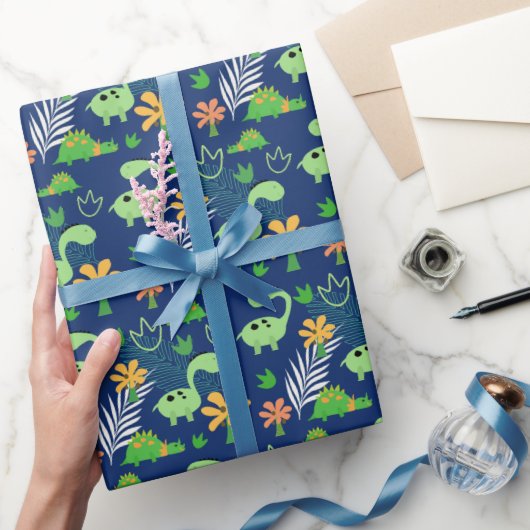 Papier Cadeau Motif Dinosaure coloré (Cadeaux)