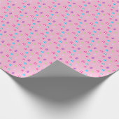 Papier Cadeau Motif d'oeuf de Pâques coloré (Coin)