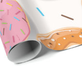 Papier Cadeau Motif Donuts (Coin rond)