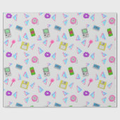 Papier Cadeau motif Doodle des années 90 (Plat)