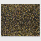 Papier Cadeau Motif d'or 09 bw noir BG (Plat)