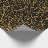 Papier Cadeau Motif d'or 09 bw noir BG (Coin)