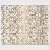 Papier Cadeau motif d'or arabe (Plat)