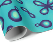 Papier Cadeau Motif d'orbitales atomiques de chimie organique (Coin rond)