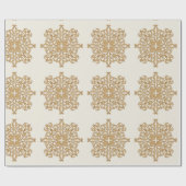 Papier Cadeau Motif d'ornement doré élégant chic (Plat)