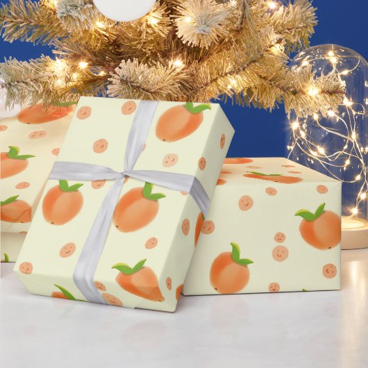 Papier Cadeau Motif douce pêche d'été (Vacances)