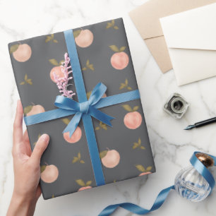 Papier Cadeau Motif douce pêche d'été