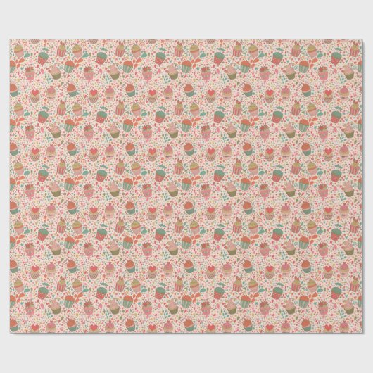 Papier Cadeau Motif doux (Plat)
