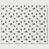 Papier Cadeau Motif doux somnolent de paresse (Plat)