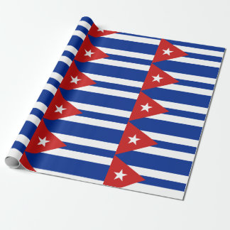 Papier Cadeau Motif Drapeau Cubain