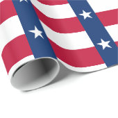 Papier Cadeau Motif Drapeau Du Texas (Coin rond)