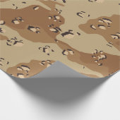 Papier Cadeau Motif du Camouflage militaire du désert (Coin)