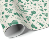 Papier Cadeau MOTIF du club de classe HOGWARTS™ (Coin rond)