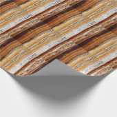 Papier Cadeau Motif du grain de bois (Coin)