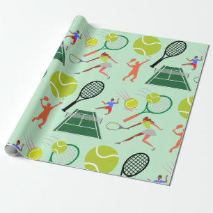 Papier Cadeau Motif du joueur de tennis
