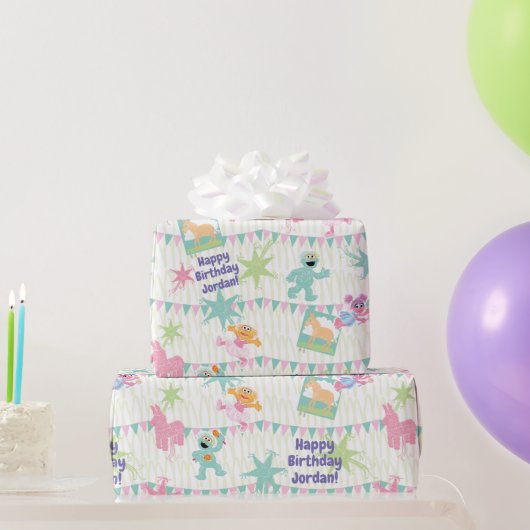Papier Cadeau Motif du parti Sesame Pals Piñata (Cadeaux de fête)