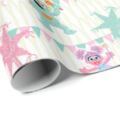 Papier Cadeau Motif du parti Sesame Pals Piñata (Coin rond)