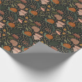Papier Cadeau Motif du sol forestier (Coin)